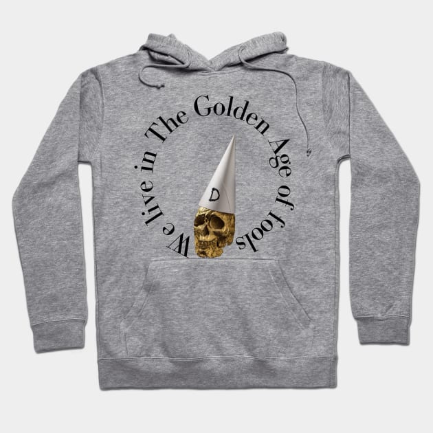 We Live in The Golden Age of Fools Hoodie by akastardust